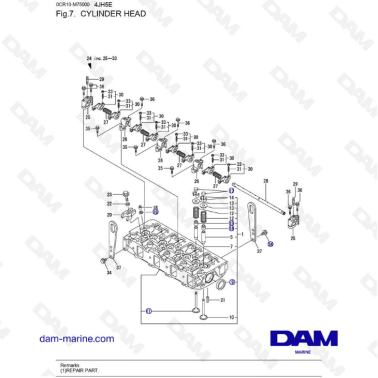 Yanmar 4JH5-E - CYLINDER HEAD