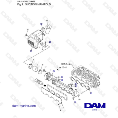 Yanmar 4JH5-E - SUCTION MANIFOLD
