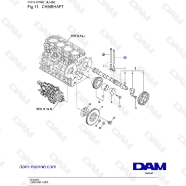 Yanmar 4JH5-E - CAMSHAFT