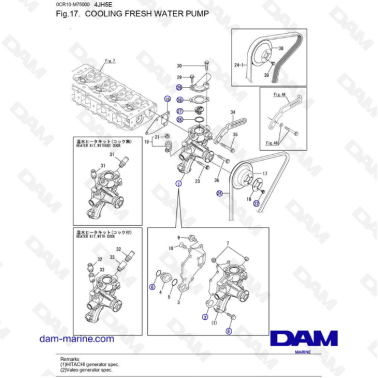 Yanmar 4JH5-E - COOLING FRESH WATER PUMP