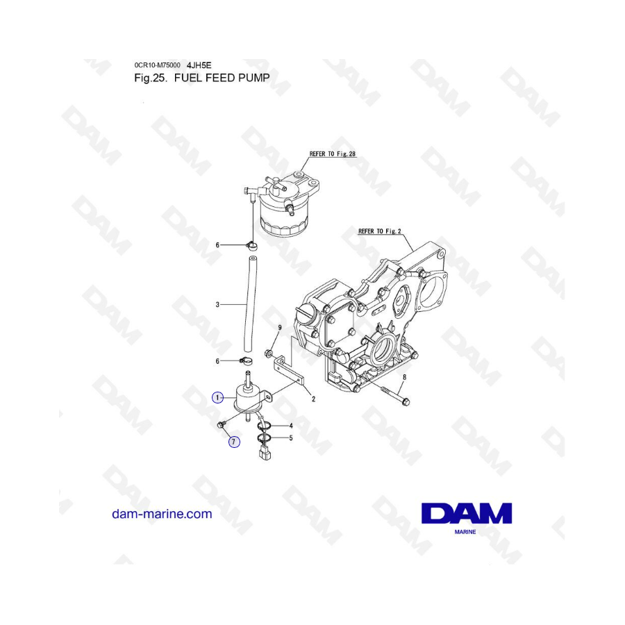 Yanmar 4JH5-E - FUEL FEED PUMP