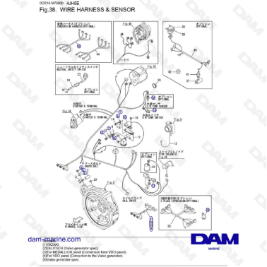 Yanmar 4JH5-E - WIRE HARNESS & SENSOR