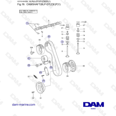 Yanmar 6LP-DTE - CAMSHAFT