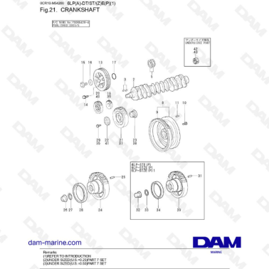 Yanmar 6LP-DTE - CRANKSHAFT