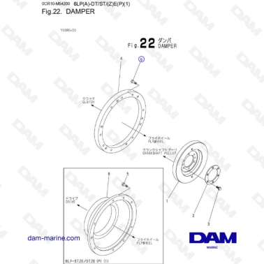Yanmar 6LP-DT - DAMPER