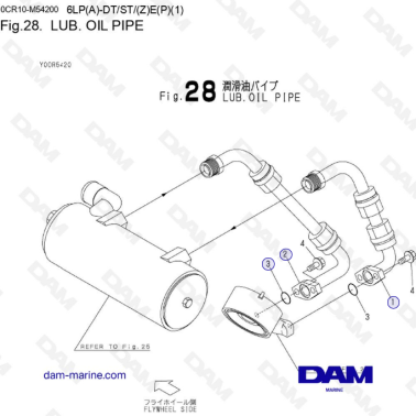 Yanmar 6LP-DTE - TUBERÍA DE...
