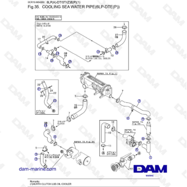 Yanmar 6LP-DTE - TUBERÍA DE...