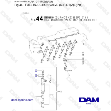 Yanmar 6LP-DTE - FUEL INJECTION VALVE