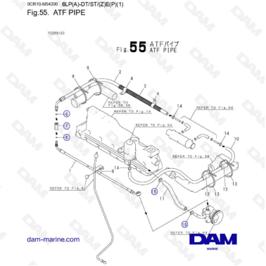 Yanmar 6LP-DTE - ATF PIPE