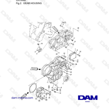 Yanmar 6LYA-STE - GEAR HOUSING