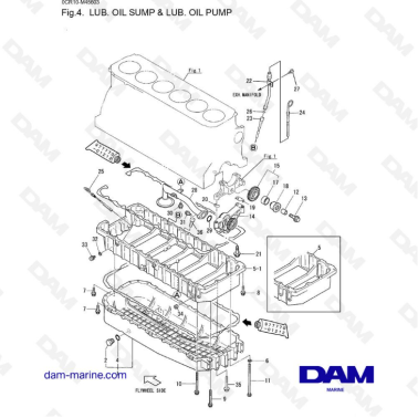 Yanmar 6LYA-STE - LUB. OIL SUMP