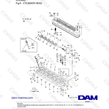 Yanmar 6LYA-STE - CABEZA DE...