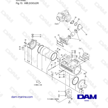 Yanmar 6LYA-STE - AIR COOLER