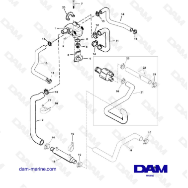 EXPLODED VIEW - MERCRUISER...