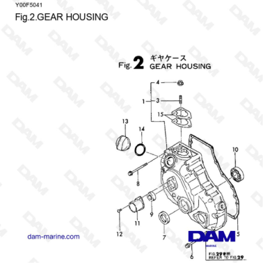 Yanmar 1GM10 - CAJA DE...