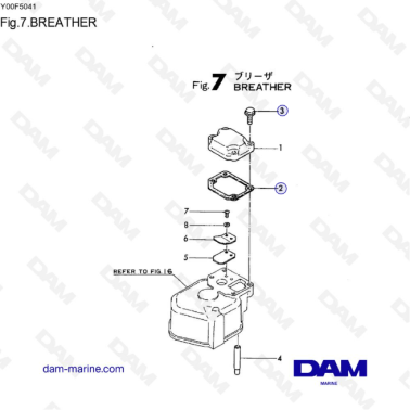 Yanmar 1GM10 - RESPIRADERO