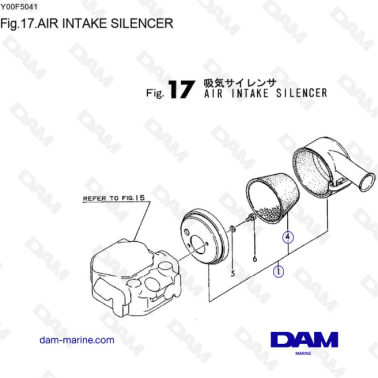 Yanmar 1GM10 - SILENCIADOR...
