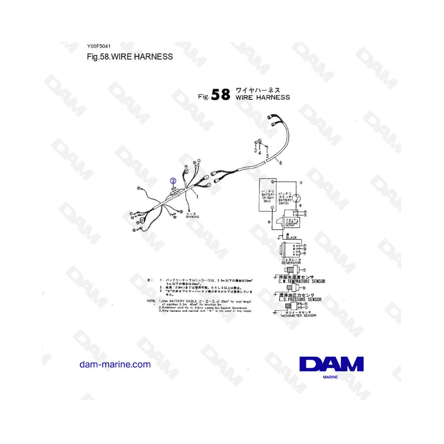 Yanmar 1GM10 - WIRE HARNESS