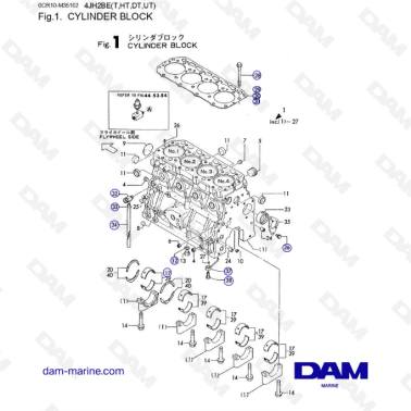 Yanmar 4JH2 - BLOQUE DE...
