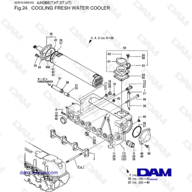 Yanmar 4JH2 - ENFRIADOR DE...