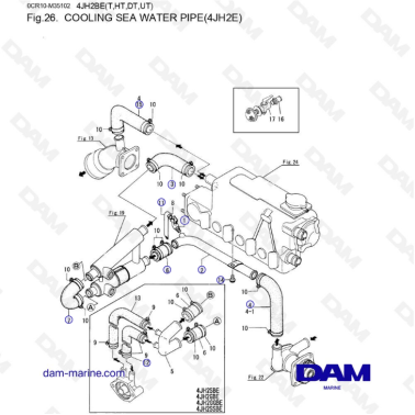 Yanmar 4JH2 - TUBERÍA DE...