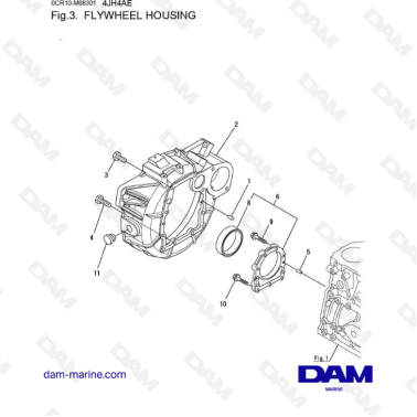 Yanmar 4JH4-AE - CARCASA...