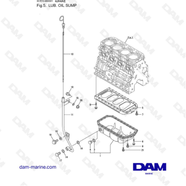 Yanmar 4JH4-AE - LUB. OIL SUMP