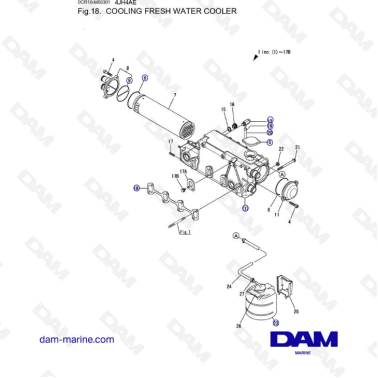 Yanmar 4JH4-AE - ENFRIADOR...