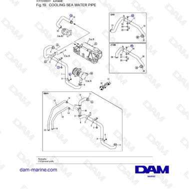 Yanmar 4JH4-AE - TUBERÍA DE...