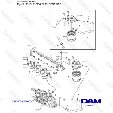 Yanmar 4JH4-AE - TUBERÍA DE...