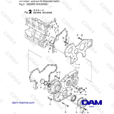 Yanmar 4JHE - CAJA DE...