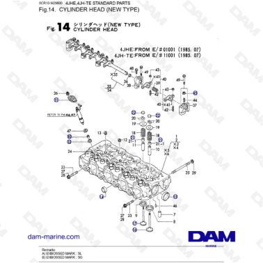 Yanmar 4JHE - CABEZA DE...