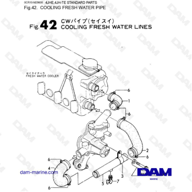 Yanmar 4JHE - TUBERÍA DE...