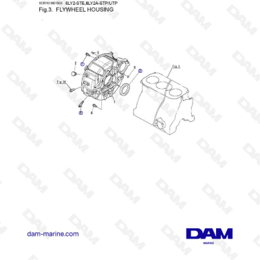 Yanmar 6LY2-STE - FLYWHEEL HOUSING