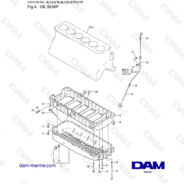 Yanmar 6LY2-STE - OIL SUMP