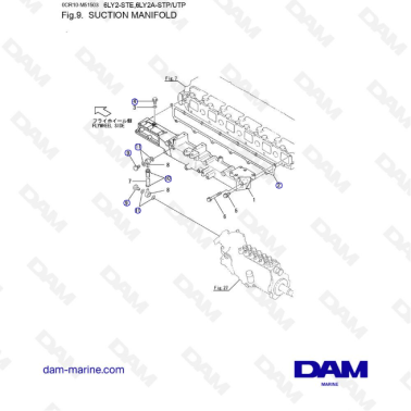 Yanmar 6LY2 - SUCTION MANIFOLD