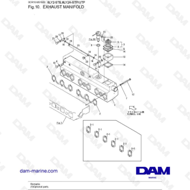 Yanmar 6LY2 - COLECTOR DE...