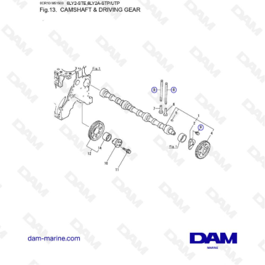 Yanmar 6LY2 - CAMSHAFT