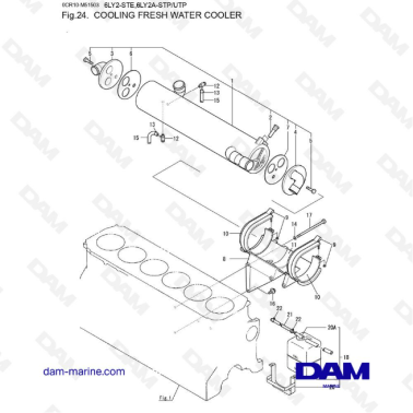 Yanmar 6LY2 - ENFRIADOR DE...