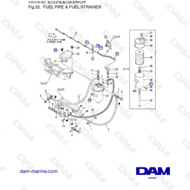 Yanmar 6LY2 - TUBERÍA DE...