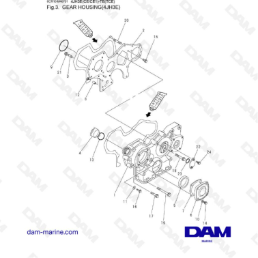 Yanmar 4JH3-E - CAJA DE...