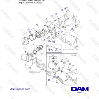 Yanmar 4JH3-E - TE - TURBO CHARGER