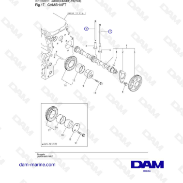 Yanmar 4JH3-E - TE - ÁRBOL...