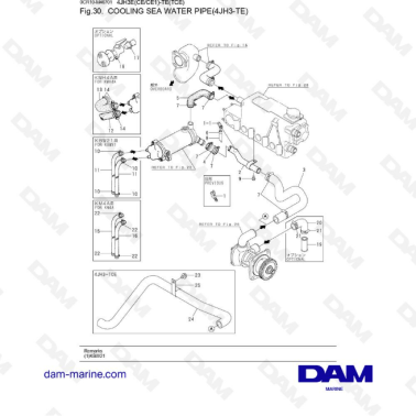 Yanmar 4JH3-TE - TUBERÍA DE...