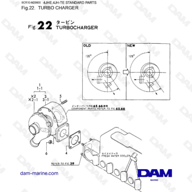 Yanmar 4JHE-TE - TURBO