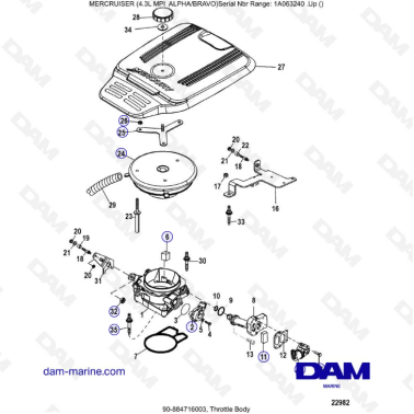 EXPLODED VIEW - MERCRUISER...