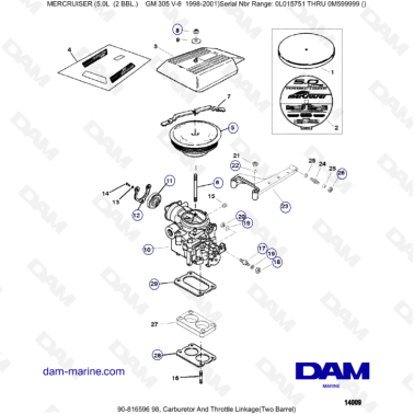 MERCRUISER 5.0L GM305 V8 -...