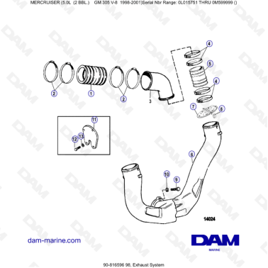 MERCRUISER 5.0L GM305 V8 -...