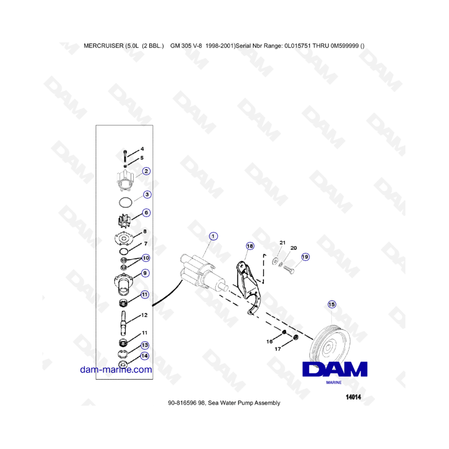MERCRUISER 5.0L GM305 V8 -