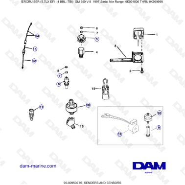 MERCRUISER 5.7LX EFI - Senders & Sensors